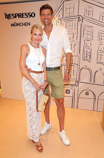 Designerin Sonja Kiefer mit Cedric Schwarz