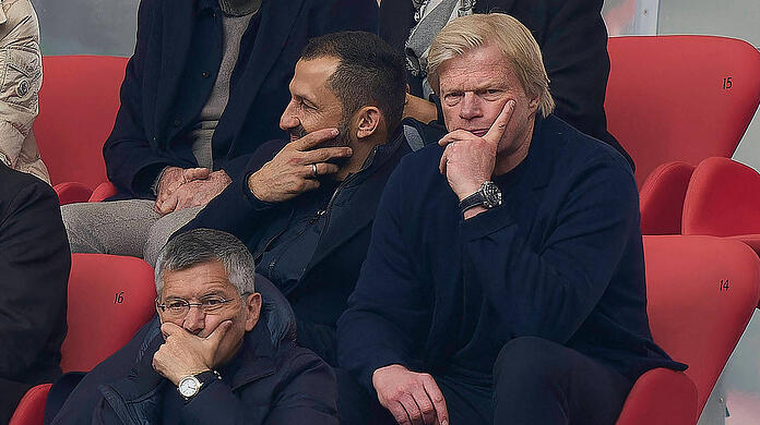 Hasan Salihamidzic und Oliver Kahn stehen beim FC Bayern vor einer ungewissen Zukunft.