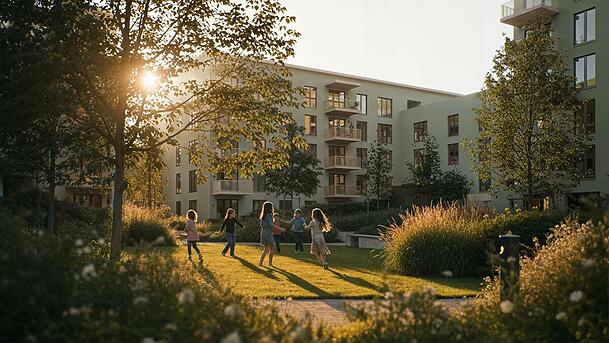 Viel Gr&uuml;n soll es geben in der Neubausiedlung Parkside Lerchenauer Feld.