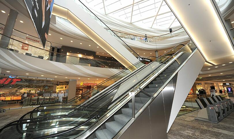 ... in den Pasing Arcaden noch viel gearbeitet.