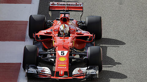 Ferrari-Pilot Sebastian Vettel beim freien Training.