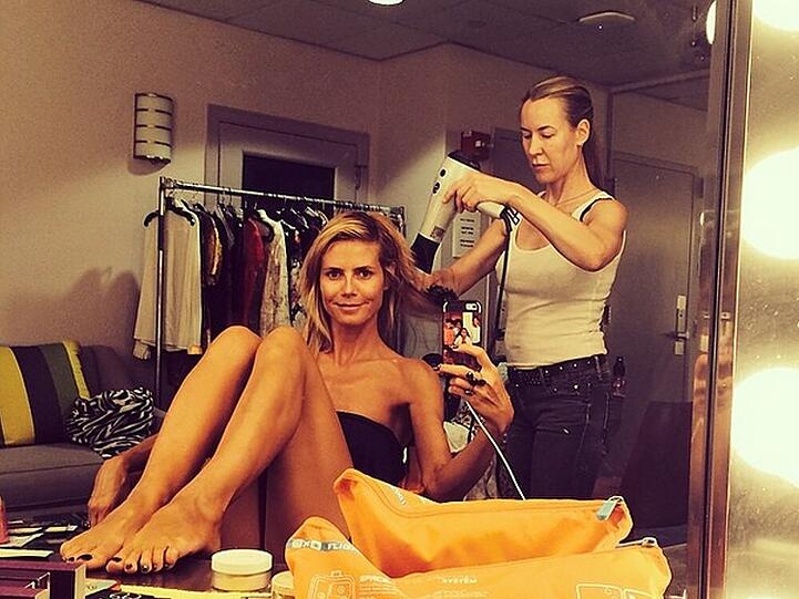 Heidi Klum posiert für ihre Fans