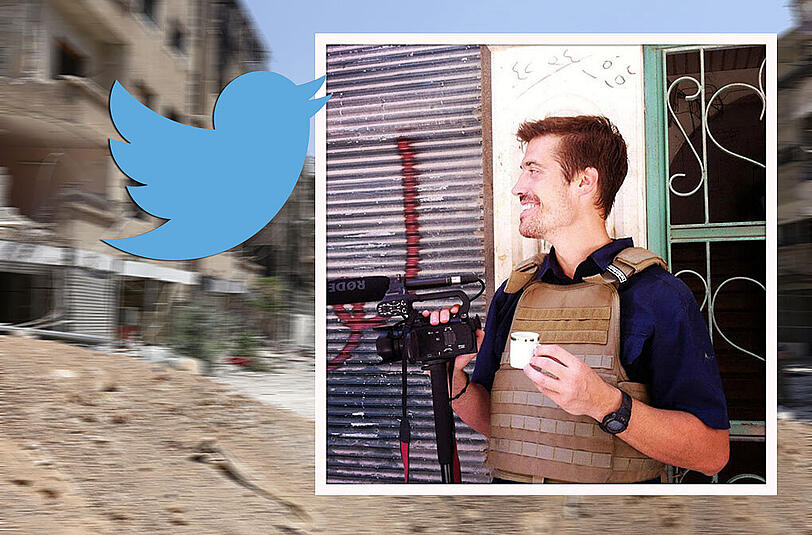 Enthauptet von ISIS! Der US-Journalist James Foley wurde vor laufender Kamera entthauptet. Twitter will Bilder des Mordes löschen.