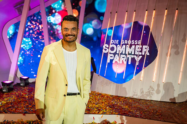 Giovanni Zarrella begr&uuml;&szlig;te das Publikum in seiner Sendung unter dem Motto "Die gro&szlig;e Sommer-Party".