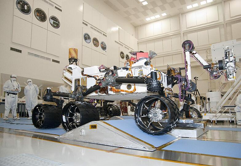 8 Monate später war der Protoyp fertigt. Aus den Archivbildern des Mars Science Laboratory (MLS) der NASA