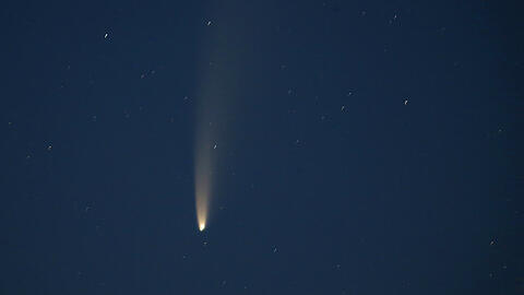 Der Komet Neowise - aufgenommen in der Nacht auf Sonntag in Bad Wörishofen.