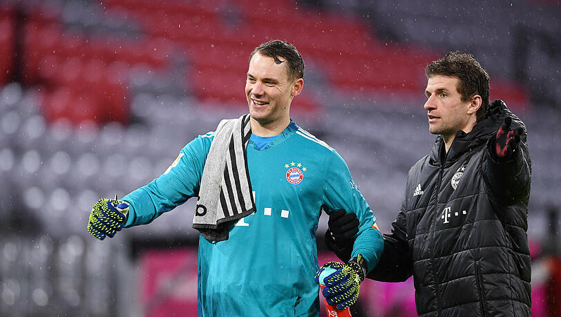 Leistungsträger des FC Bayern: Manuel Neuer und Thomas Müller.