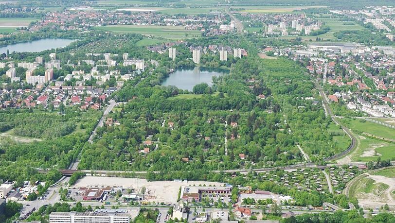 Der Eggarten: ein Idyll unterhalb des Lerchenauer Sees.