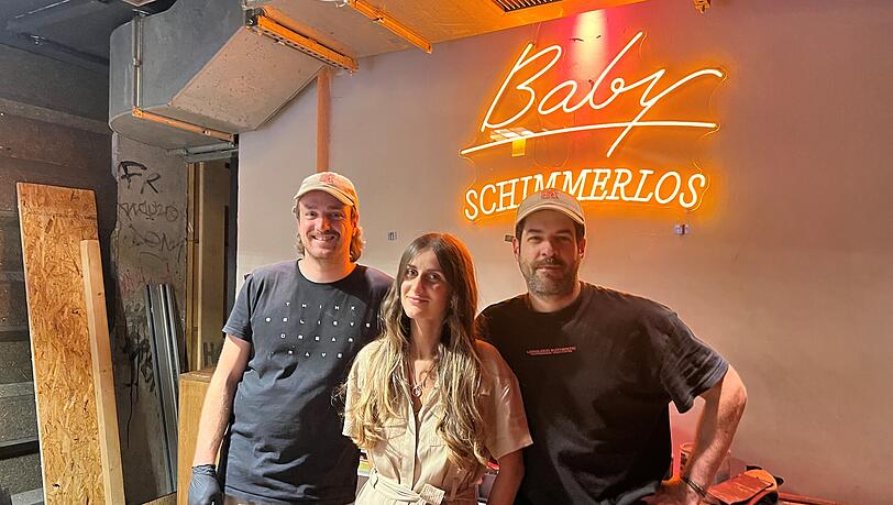 Die Betreiber des Baby Schimmerlos: David Schmied (l.), Oliver Schmitt und Almedina Hadzic. Der Legal-Club bleibt während der Wiesn geschlossen.