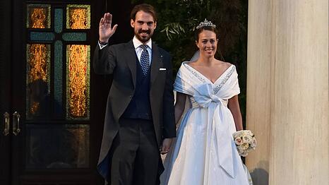 Prinz Philippos und Nina Flohr heirateten 2021 in Athen vor zahlreichen royalen G&auml;sten.