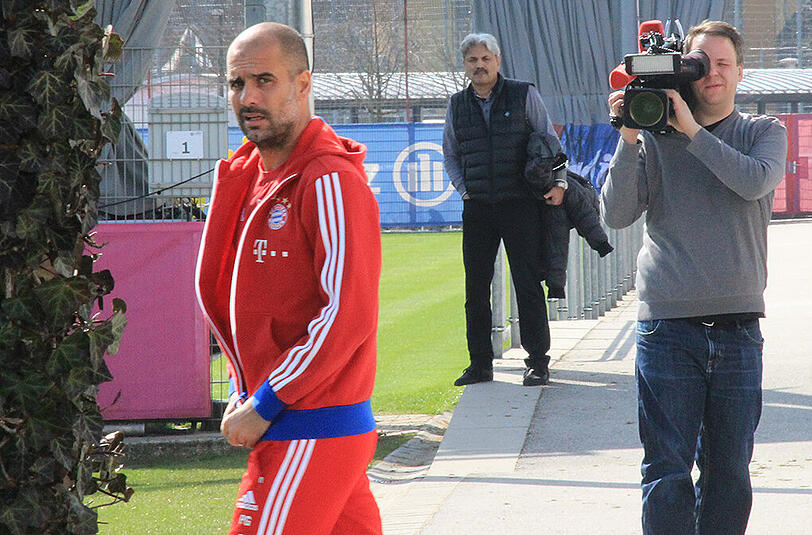 Der FC Bayern absolvierte vor den Augen von Zinedine Zidane eine lockere Trainingseinheit.