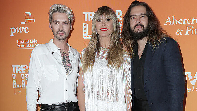 Bill Kaulitz (v.l.n.r.), Heidi Klum und Tom Kaulitz sind ein eingespieltes Trio. Bill Kaulitz (v.l.n.r.), Heidi Klum und Tom Kaulitz sind ein eingespieltes Trio.