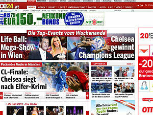 Für Wien war der Lifeball gleich wichtig wie das Champions League-Finale in München - das Portal oe24.at.