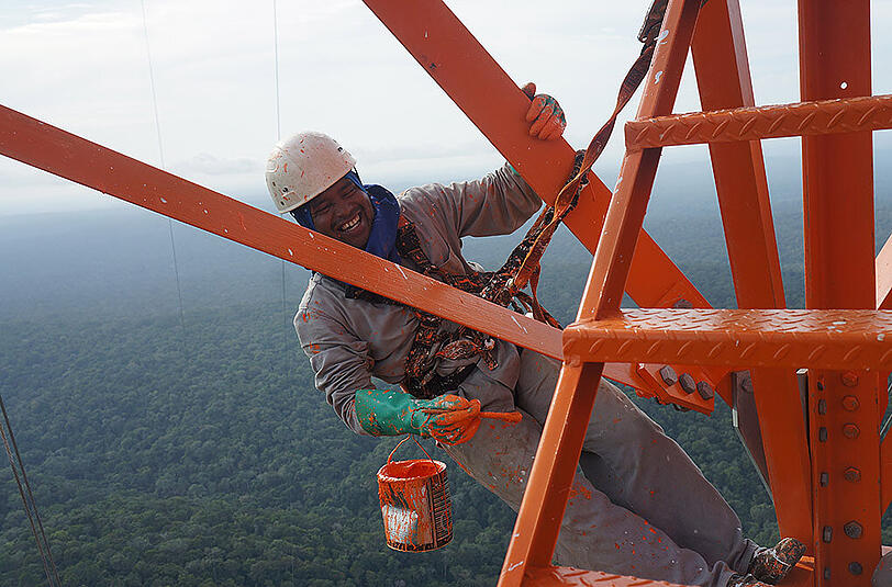 150 Kilometer nordöstlich von Manaus: Das "Amazonian Tall Tower Observatory" (Atto).