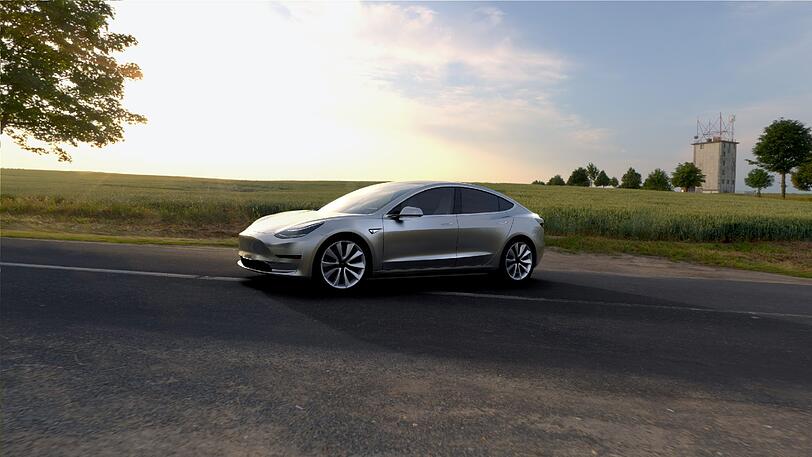 Der neue Tesla Model 3 ist ein kompakterer Mix aus Model S und Model X. Er bietet Platz für fünf Passagiere und deren Gepäck - und zwar reichlich, so Tesla-Chef Elon Musk.