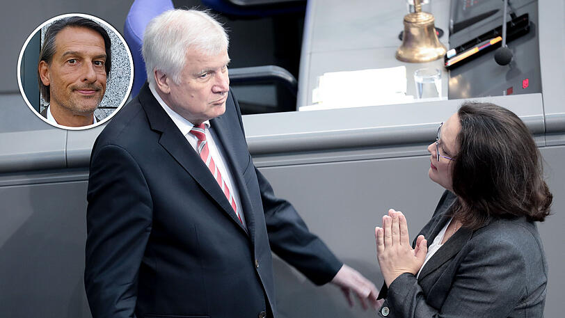 Horst Seehofer und Andrea Nahles machen nach dem Gezänk fröhlich weiter - AZ-Politik-Vize Clemens Hagen über das Vorgehen der Koalitionspartner.