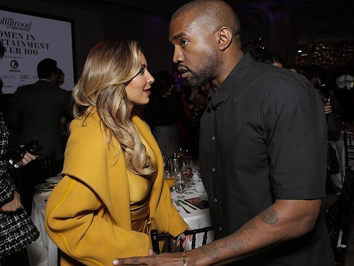 Kim Kardashian und Kanye West 2013 in Beverly Hills