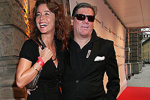 Nicole Stifter und Claude-Oliver Rudolph beim Förderpreis.