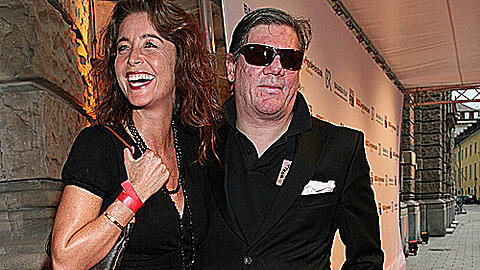Nicole Stifter und Claude-Oliver Rudolph beim Förderpreis.