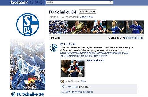 Platz 3 mit 311.700 Facebook-Fans: Schalke 04