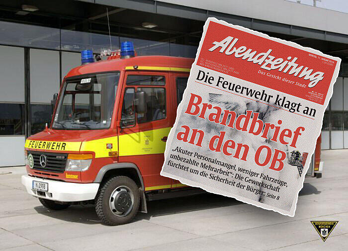 Zwei Wassernotfahrzeuge gibt es in München &ndash; nur eins soll noch genutzt werden. Kleines Bild: So berichtete die Abendzeitung gestern.