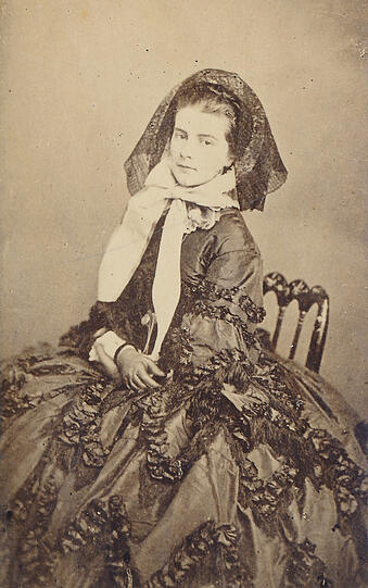 Ein Porträtfoto der Königin Marie von Neapel.