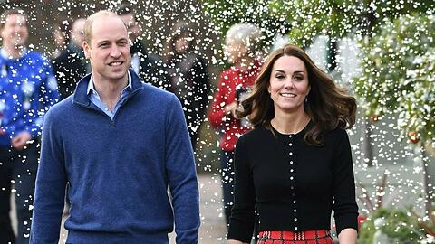 Prinz William und Herzogin Kate auf einer Weihnachtsfeier im vergangenen Jahr