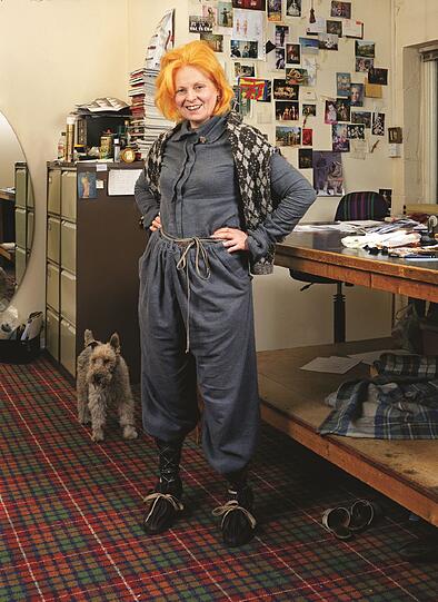 Vivienne Westwood, portraitiert für ELLE Russia in ihrem Atelier in London 2003.