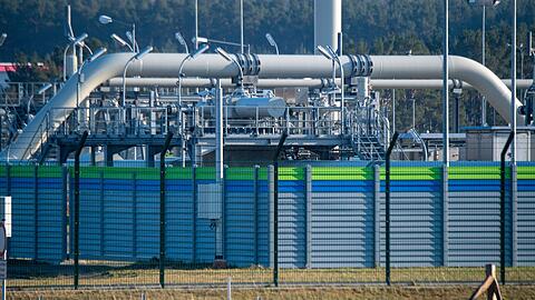 Die Gasempfangsstation der Ostseepipeline Nord Stream 2.