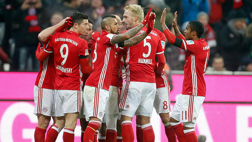 PUNKTEHUNGER: Satte 81 Punkte holten die Bayern-Profis im Kalenderjahr 2016.