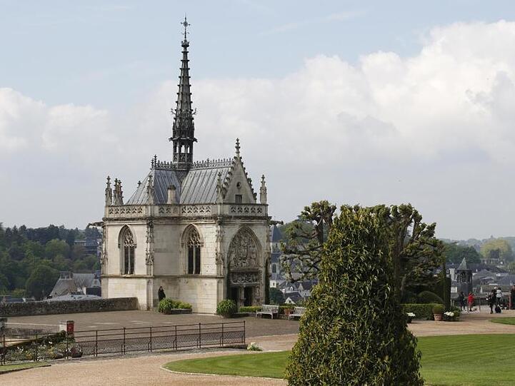 Die Kapelle von Saint-Hubert, die das Grab von Leonardo Da Vinci beherbergt.