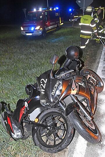 Die zwei Motorradfahrer hatten Glück im Unglück.