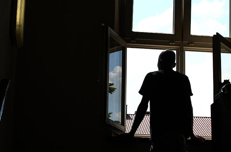 Ort der Zuflucht, aber auch der Diskriminierung: Blick aus einer Asylbewerberunterkunft