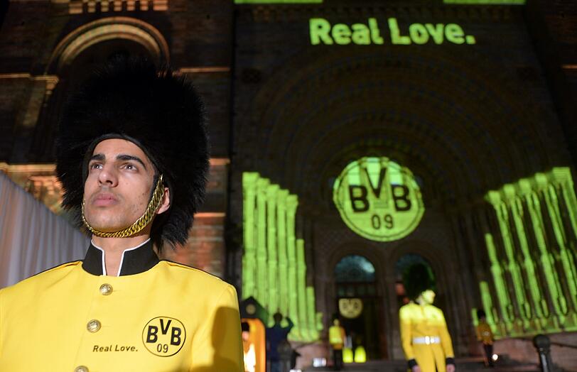Im Natural History Museum trafen sich die BVB- Verantwortlichen nach dem Spiel.