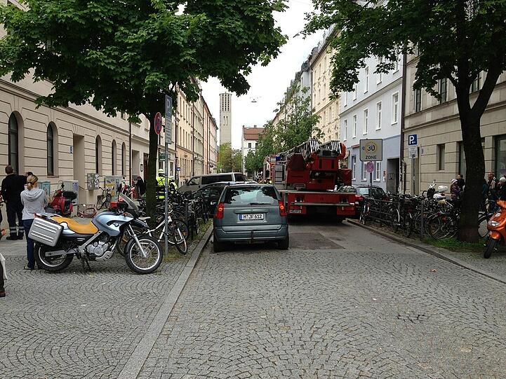 Schon wieder ein Großeinsatz in Haidhausen. Die Bilder vom Einsatzort.