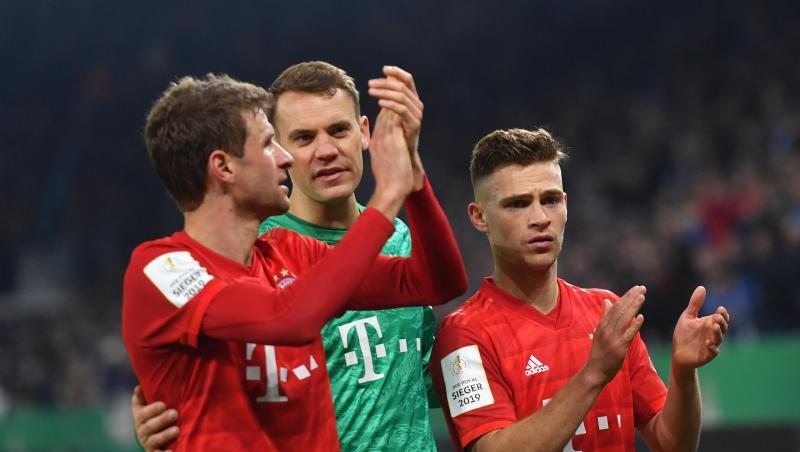 Thomas Müller (l), Kapitän Manuel Neuer (M) und Joshua Kimmich. Foto: Bernd Thissen/dpa/Archivbild Thomas Müller (l), Kapitän Manuel Neuer (M) und Joshua Kimmich. Foto: Bernd Thissen/dpa/Archivbild
