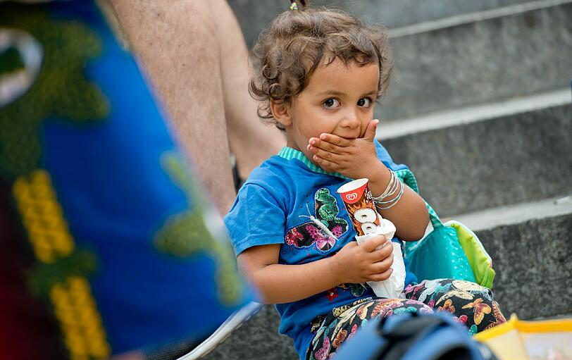 Tausende Flüchtlinge haben am Dienstag mit Zügen aus Ungarn den Münchner Hauptbahnhof erreicht.