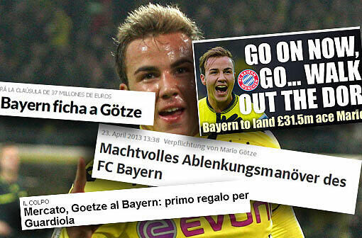 Götze wechselt für 37 Millionen zum FC Bayern: Der Hammer-Transfer beschäftigt auch die internationale Presse. Lesen Sie hier die Pressestimmen