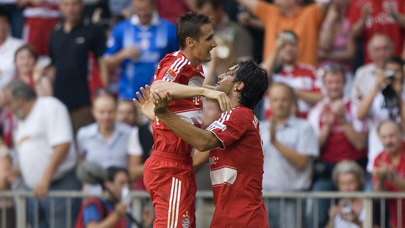 Sturm-Pärchen: Miroslav Klose (links) mit Luca Toni.