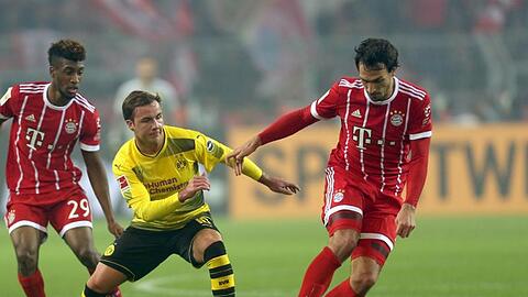 Spielten beide schon für Bayern und den BVB: Mats Hummels (r) und Mario Götze (M).