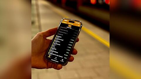 Bahnfinder-App im Einsatz: Echtzeit-Tracking von Bus und Bahn.