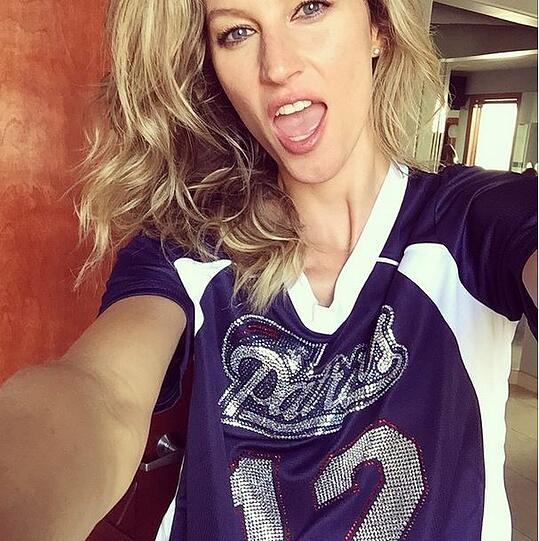 Gisele Bündchens Foto vor dem Spiel...