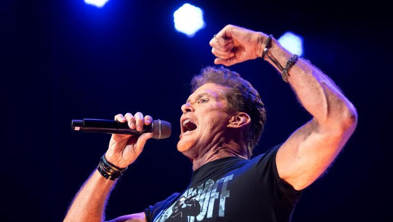 Beim Tourauftakt in Hannover: David Hasselhoff in action. Beim Tourauftakt in Hannover: David Hasselhoff in action.