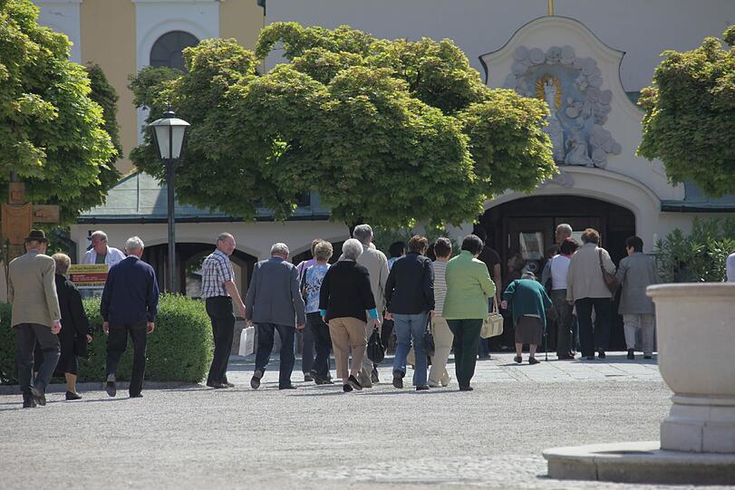 Beliebtes Ziel der Pilger: Die Gnadenkapelle in Altötting.