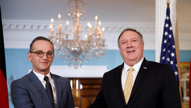 Außenminister Heiko Maas und sein US-amerikanischer Amtskollege, Mike Pompeo. Außenminister Heiko Maas und sein US-amerikanischer Amtskollege, Mike Pompeo.