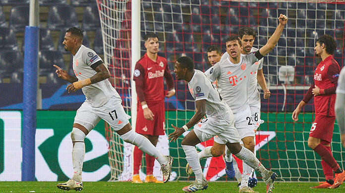 Der FC Bayern gewinnt in Salzburg am Ende deutlich mit 6:2.
