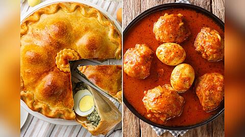 Ob Torta Pasqualina (l.) aus Italien oder Doro Wat aus &Auml;thiopien: Das Osterfest wird weltweit mit k&ouml;stlichen Rezepten gefeiert.