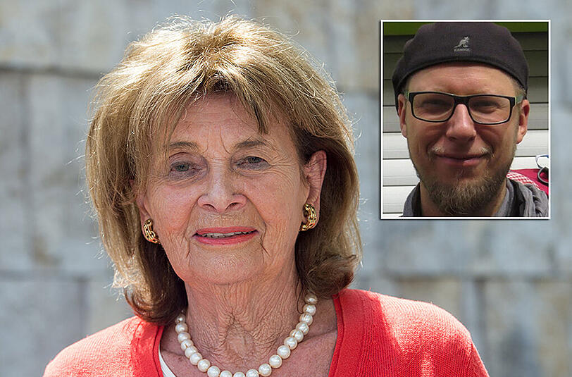 Ist sauer: Charlotte Knobloch (l.) Trägt vor: Christopher Ben Kushka.