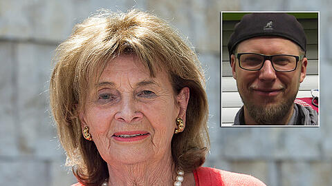 Ist sauer: Charlotte Knobloch (l.) Trägt vor: Christopher Ben Kushka.