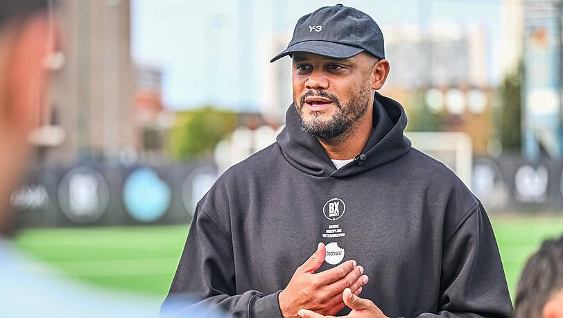 In der Länderspielpause in der Heimat: Bayern-Trainer Vincent Kompany. In der Länderspielpause in der Heimat: Bayern-Trainer Vincent Kompany.